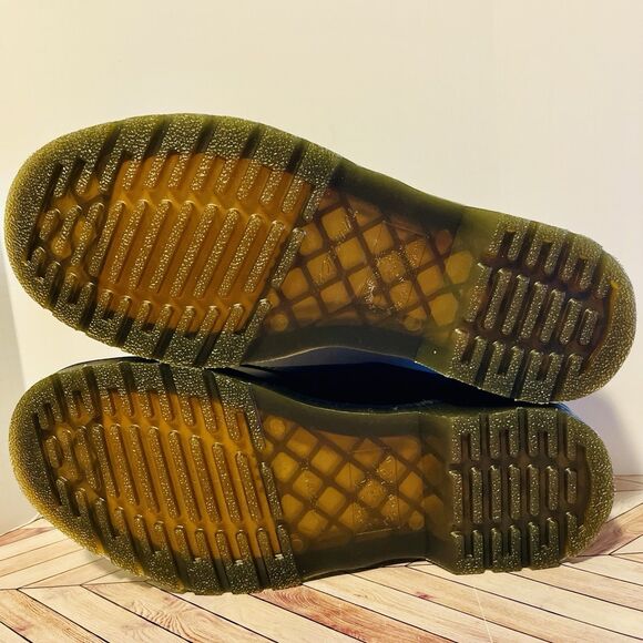 Dr Martens 1461 Smooth Leather Oxford Women 10 Shoes 3 Eye Yellow Stitch Classic - Picture 6 of 8